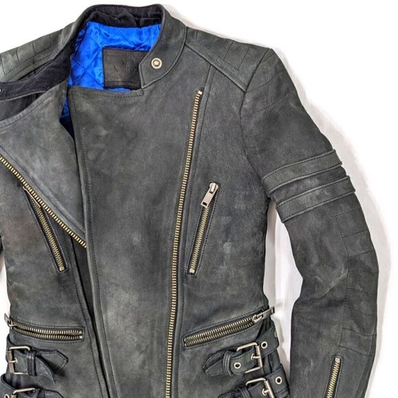 Wilfred Bobine Leather Moto Jacket - Picture 3 of 8